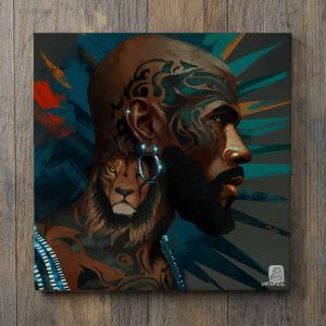 Man with Lion Tatoo