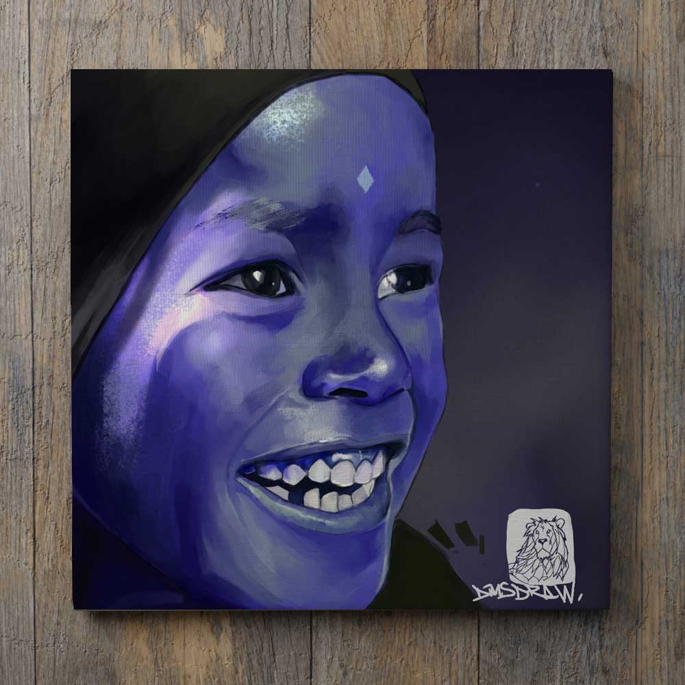 Enfant bleu