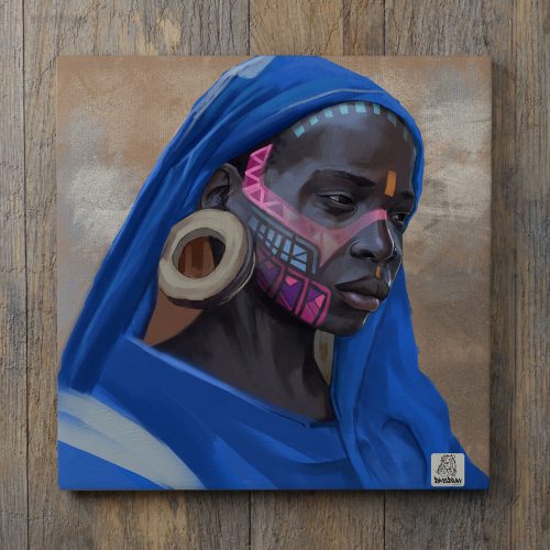 Indigo Queen (Femme au tissu bleu)