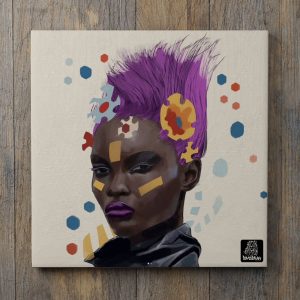 Purple Wasabi (Femme cheveux violets)